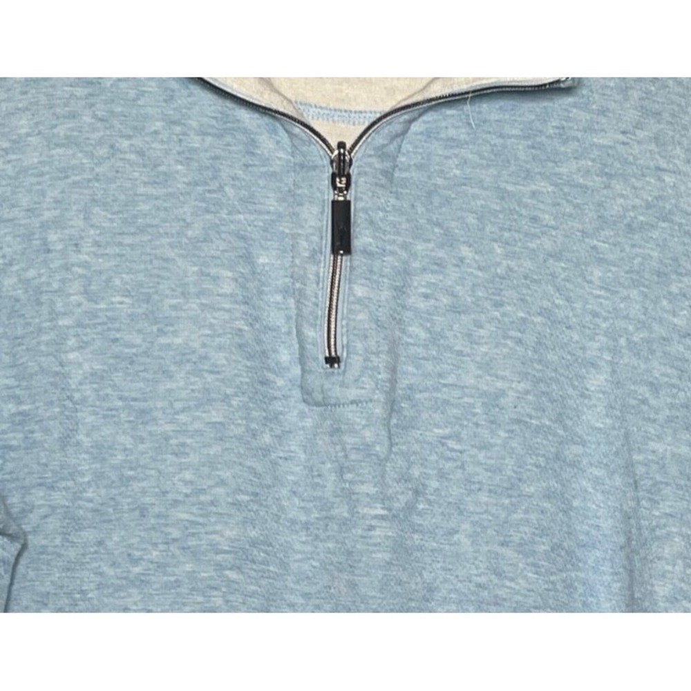 Tommy Bahama 1/4 Zip Pullover Sweater Men's XL Blue Golf Preppy Coastal - Picture 3 of 5